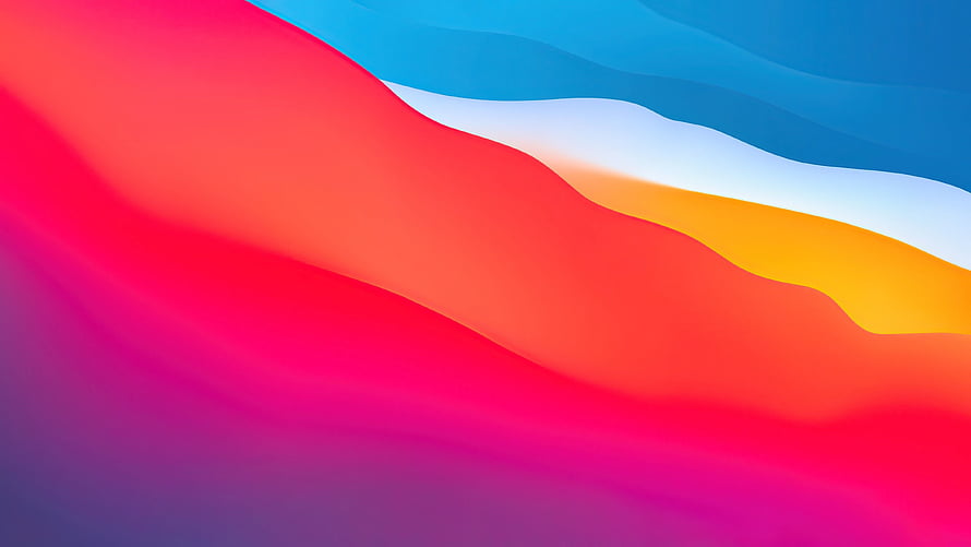 macOS Big Sur Abstract Gradient Wallpaper with Flowing Colorful Waves HD wallpaper
