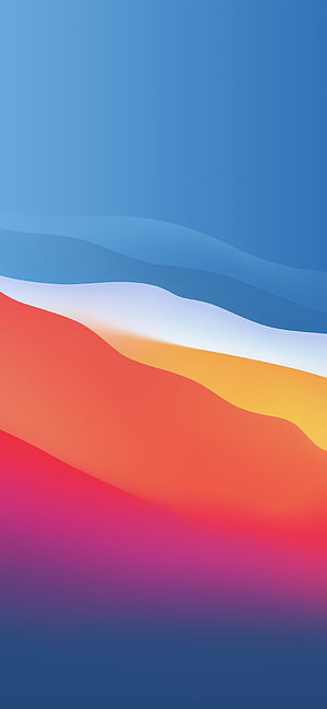 Abstract Gradient Waves Wallpaper With Blue Orange And Pink Hues HD phone wallpaper