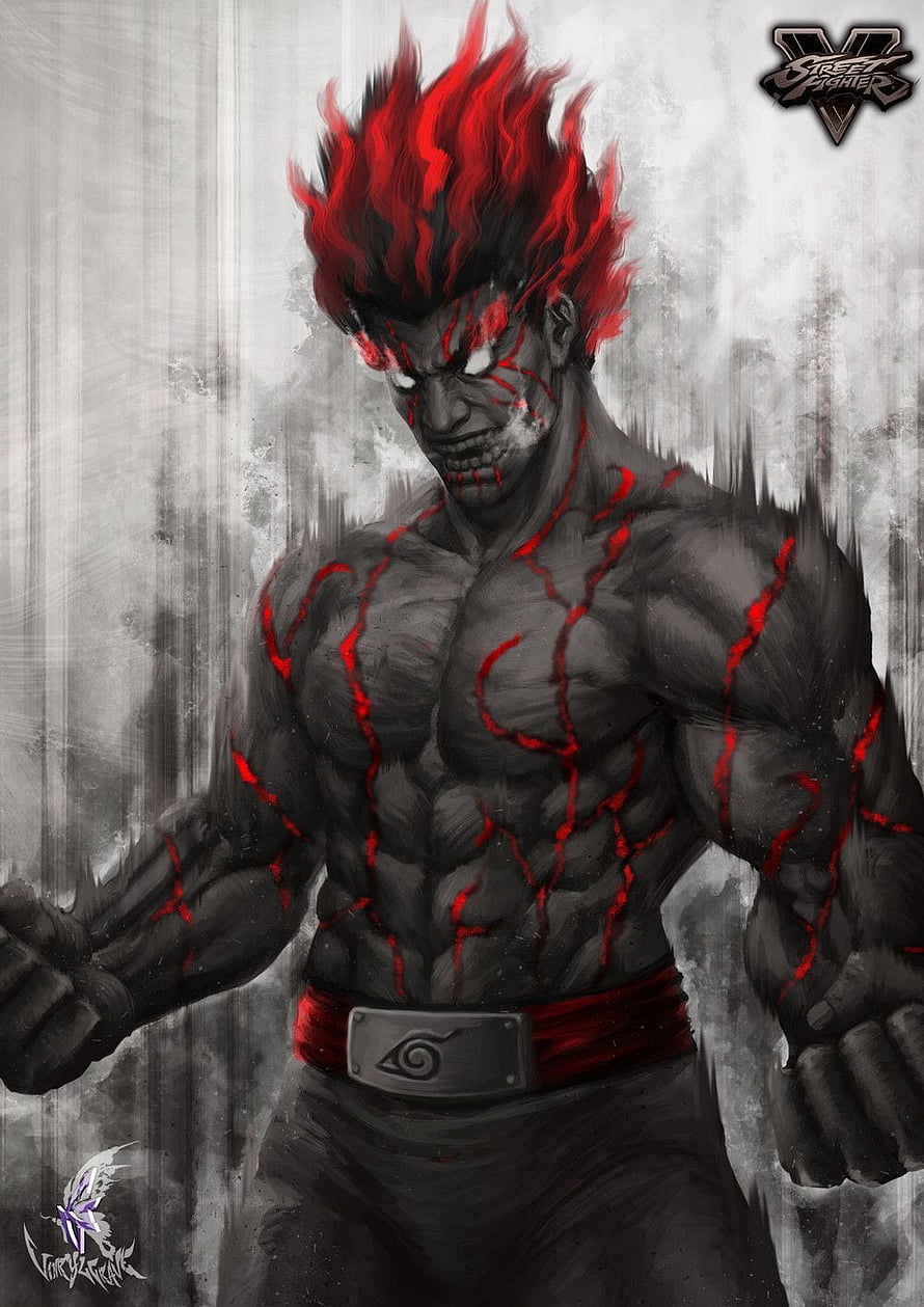 Might Guy in Chakra Mode with Red Flame Hair and Glowing Veins HD phone wallpaper