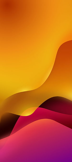 Vibrant Abstract Gradient Waves in Warm Orange and Magenta Tones HD phone wallpaper