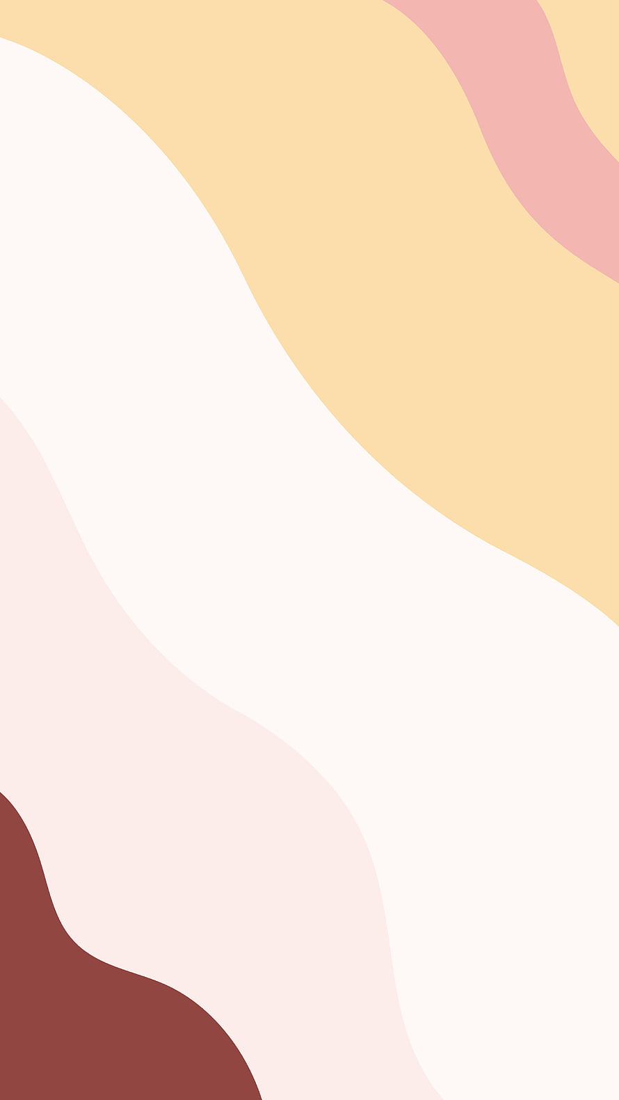 Soft Pastel Abstract Waves in Warm Tones for Minimalist Desktop Background HD phone wallpaper