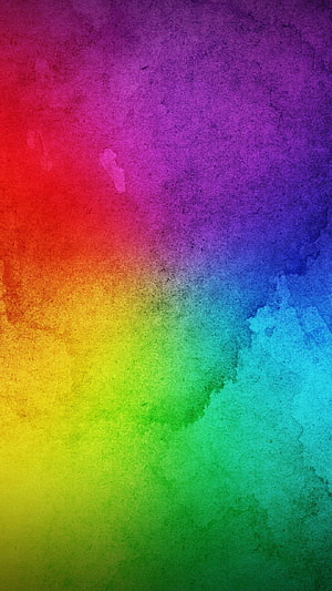 Vibrant Rainbow Watercolor Gradient with Textured Aesthetic Background HD phone wallpaper