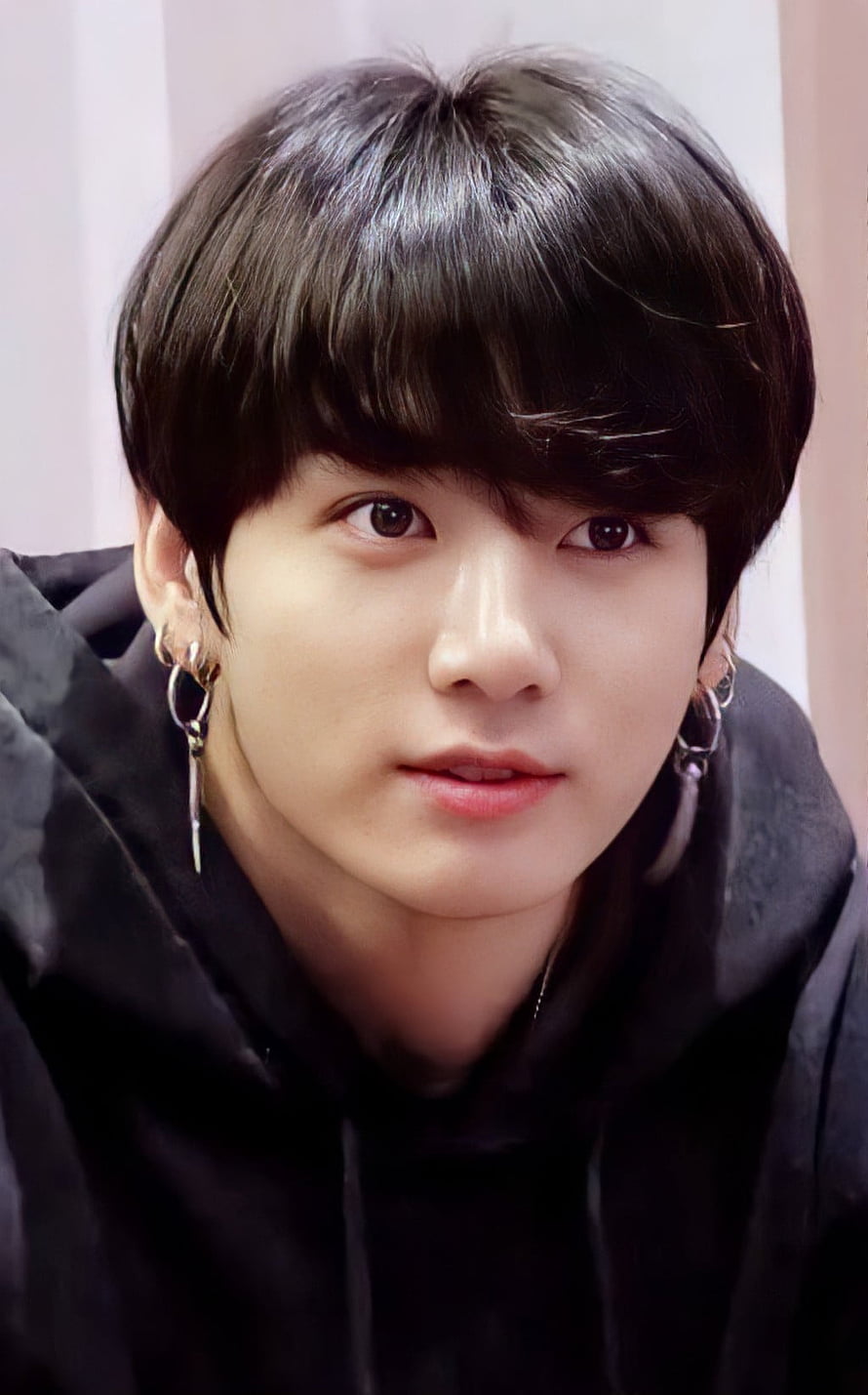 Jungkook BTS Portrait in Black Hoodie with Silver Earrings HD phone wallpaper