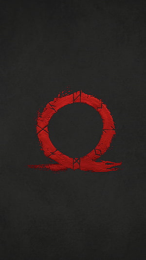 Kratos God of War Glitch Art Portrait with Green and Red Digital Distortion HD phone wallpaper