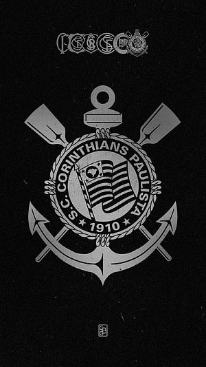 Corinthians Paulista Soccer Club Crest Wallpaper HD phone wallpaper