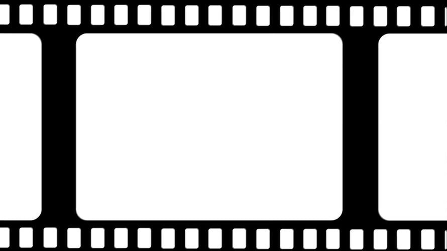 Minimalist Film Strip Frame with Perforated Edges and Blank White Frames HD wallpaper