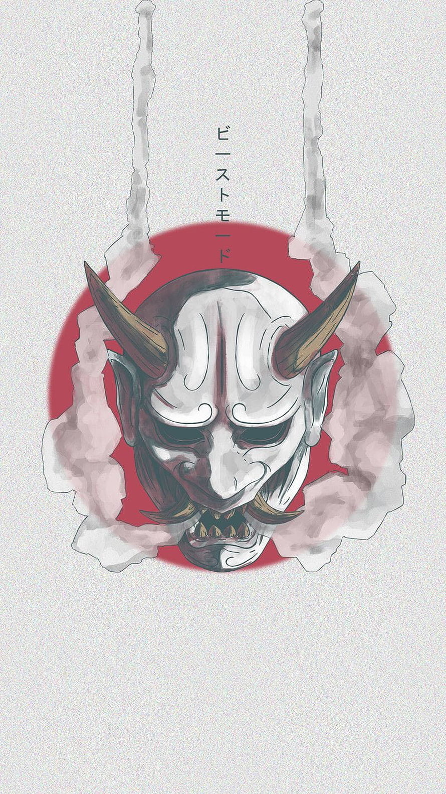 Demon Slayer Beast Mode Mask Artwork Wallpaper HD phone wallpaper