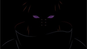 Pain from Naruto Shippuden with Rinnegan Eyes in Dark Shadowy Portrait HD wallpaper