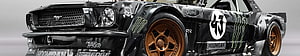 Black Hoonigan Ford Mustang Drag Racing Car with Monster Energy Livery HD wallpaper