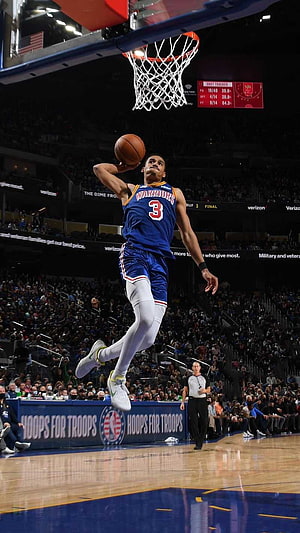 Jordan Poole Golden State Warriors Dunk Action Shot HD phone wallpaper