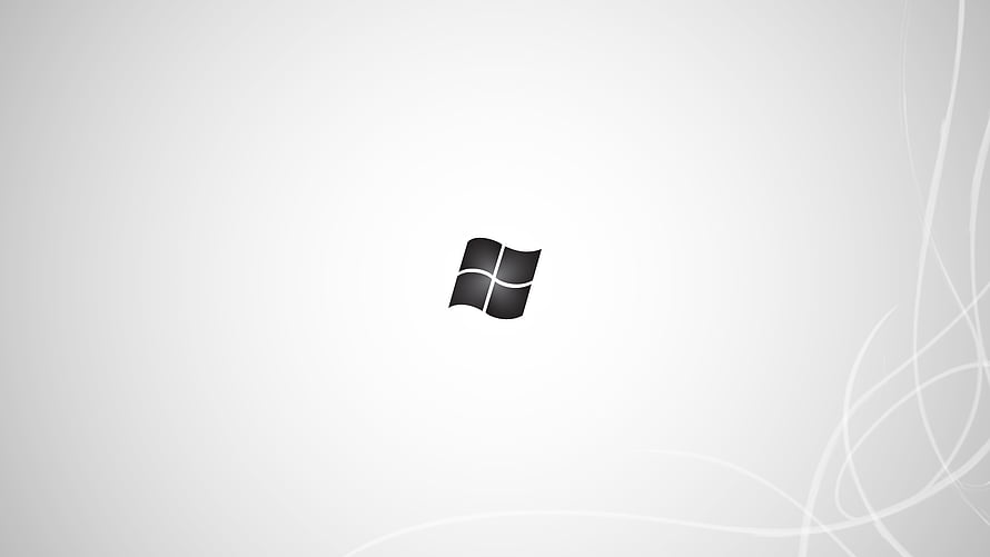Minimalist Windows 7 Logo Desktop Wallpaper with White Abstract Swirls HD wallpaper