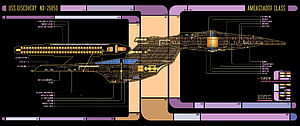 Star Trek Discovery NX-26850 Ambassador Class Schematic Blueprint HD wallpaper