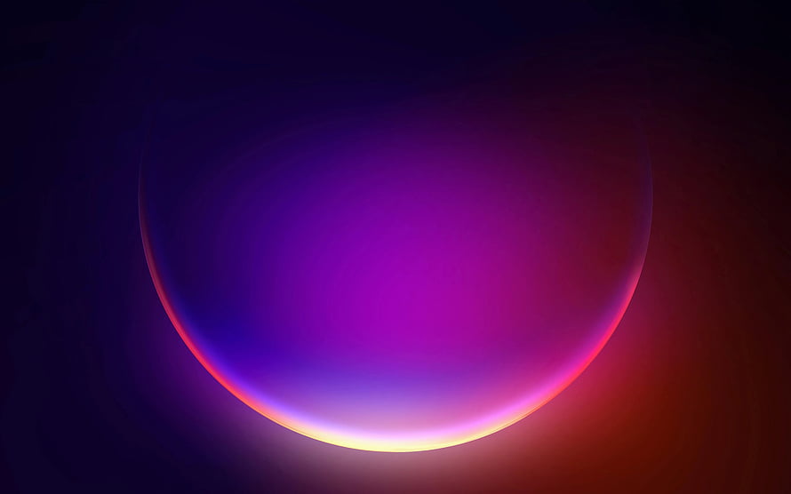 Glowing Purple and Pink Orb on Dark Background Abstract Minimalist Wallpaper HD wallpaper