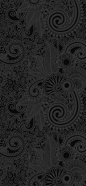 Dark Grey Paisley Floral Pattern Wallpaper With Intricate Swirls And Vintage Ornamental Design HD phone wallpaper