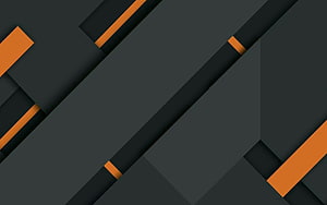 Modern Geometric Abstract Wallpaper with Diagonal Orange and Black Lines HD wallpaper