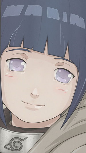 Hinata Hyuga Anime Portrait With Gentle Smile And Purple Eyes HD phone wallpaper
