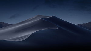 Serene Night Sand Dunes Under Starry Sky HD wallpaper
