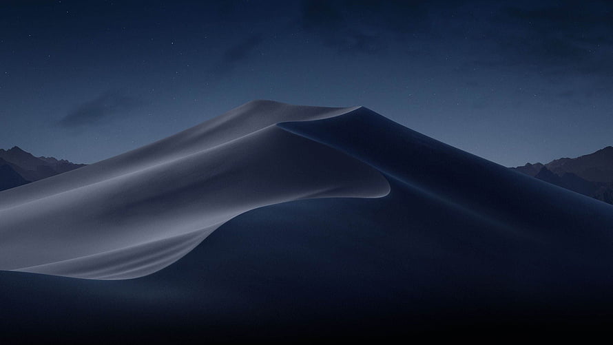 Serene Night Sand Dunes Under Starry Sky HD wallpaper
