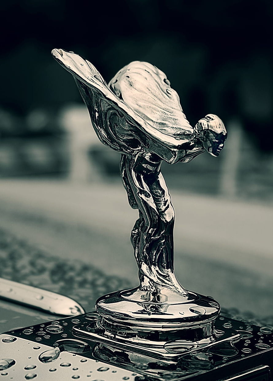 Rolls Royce Spirit of Ecstasy Hood Ornament Close-Up HD phone wallpaper