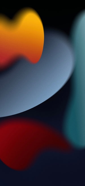 Abstract Blurred Gradient Wallpaper With Orange Blue And Red Shapes HD phone wallpaper