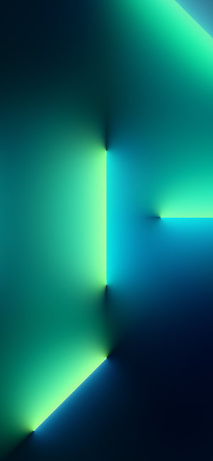 Abstract Geometric Gradient Wallpaper With Neon Green And Deep Blue Light Beams HD phone wallpaper
