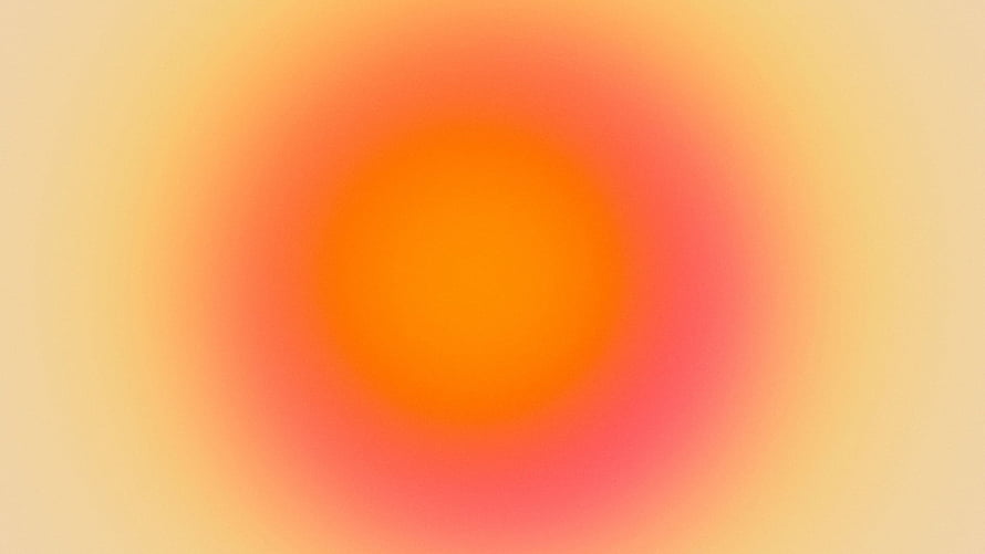 Abstract Orange and Pink Gradient Background with Soft Blurred Circular Glow HD wallpaper