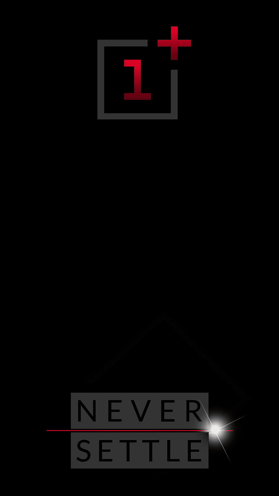 OnePlus Never Settle Minimalist Black Wallpaper HD phone wallpaper