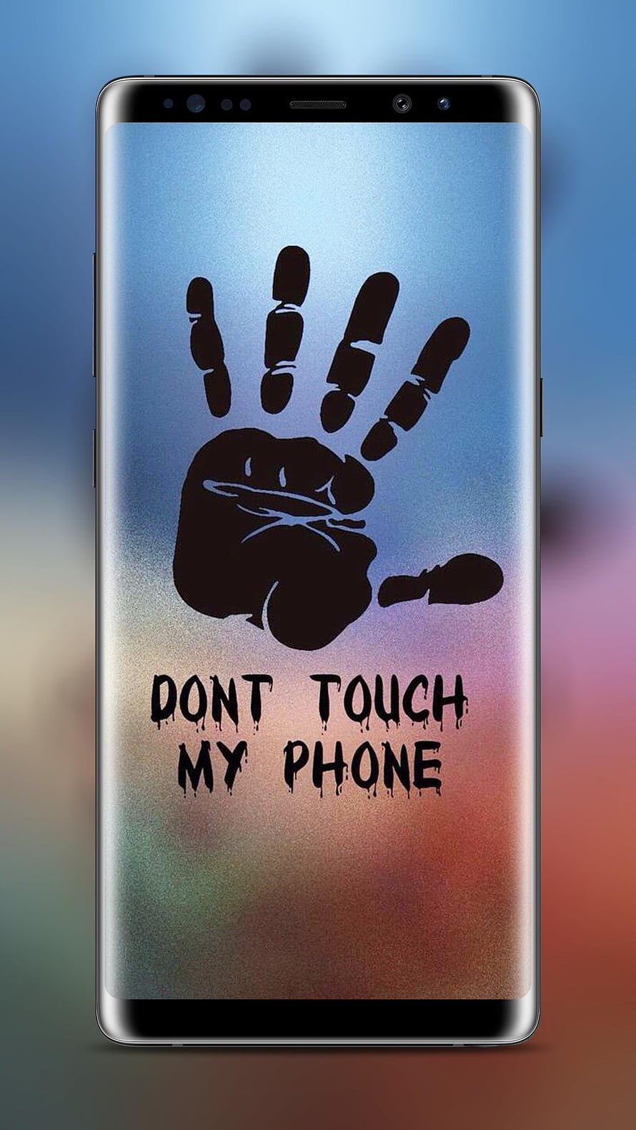 Don't Touch My Phone Handprint Wallpaper for Smartphone Display HD phone wallpaper