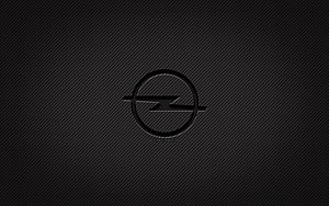 Opel Logo on Dark Carbon Fiber Texture with Grunge Aesthetic HD wallpaper