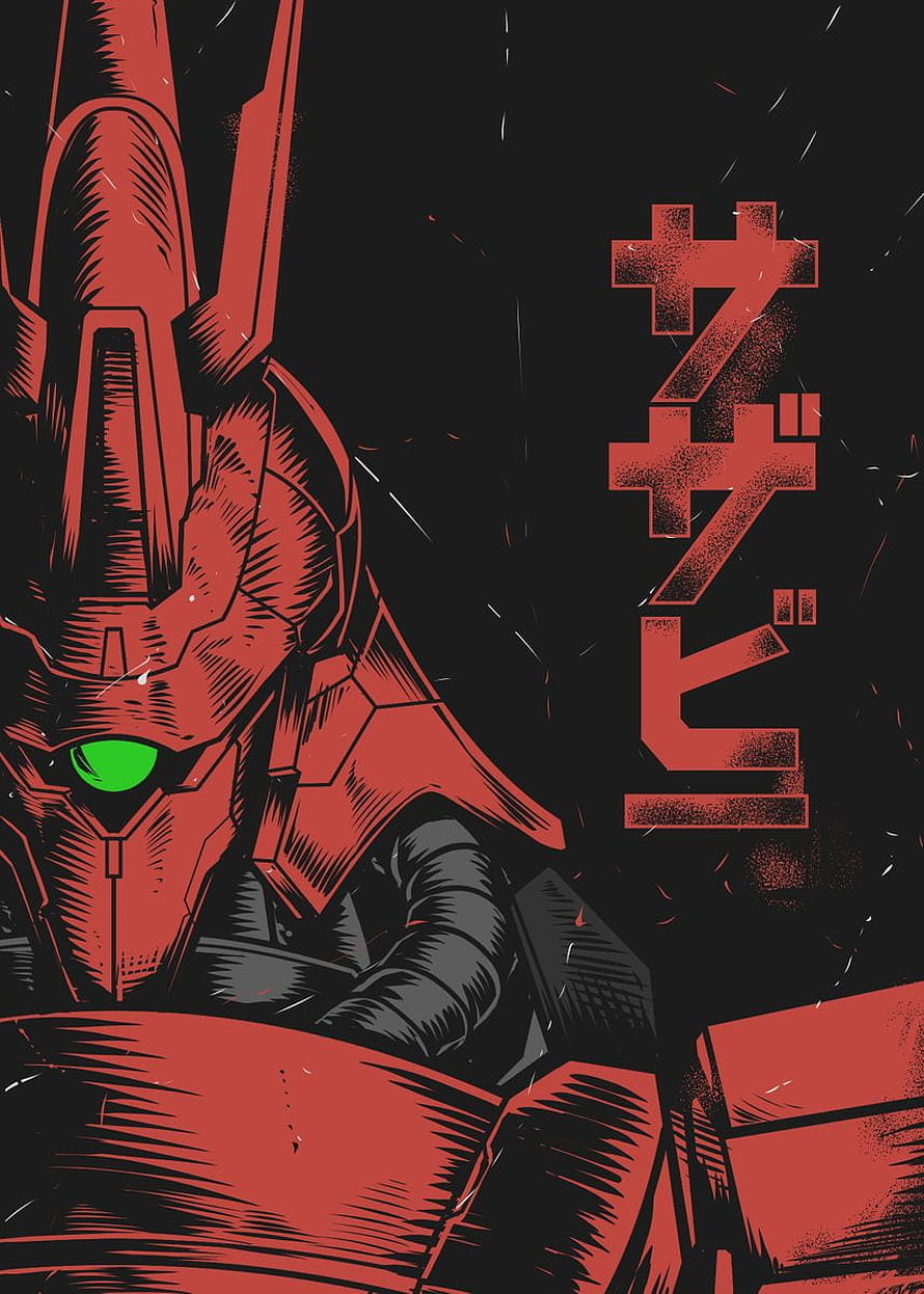 Sazabi Mobile Suit Close-Up in Red and Black Illustration Style HD phone wallpaper