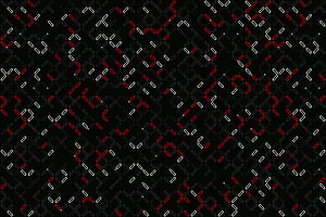 Minimalist Geometric Pattern with Red and White Diagonal Lines on Black Background HD wallpaper