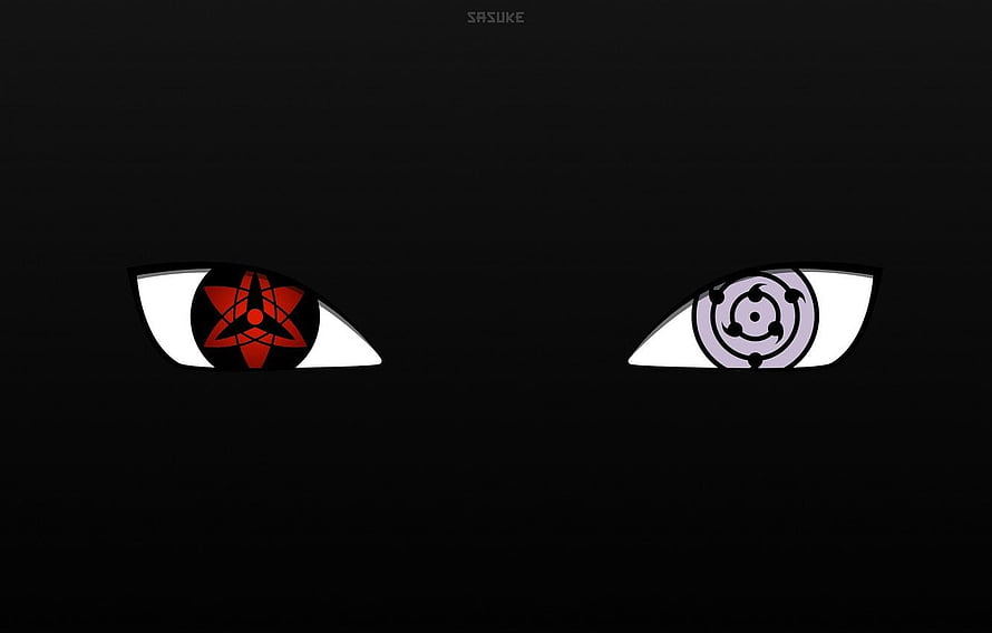 Sasuke Uchiha Sharingan and Rinnegan Anime Eyes Wallpaper HD wallpaper