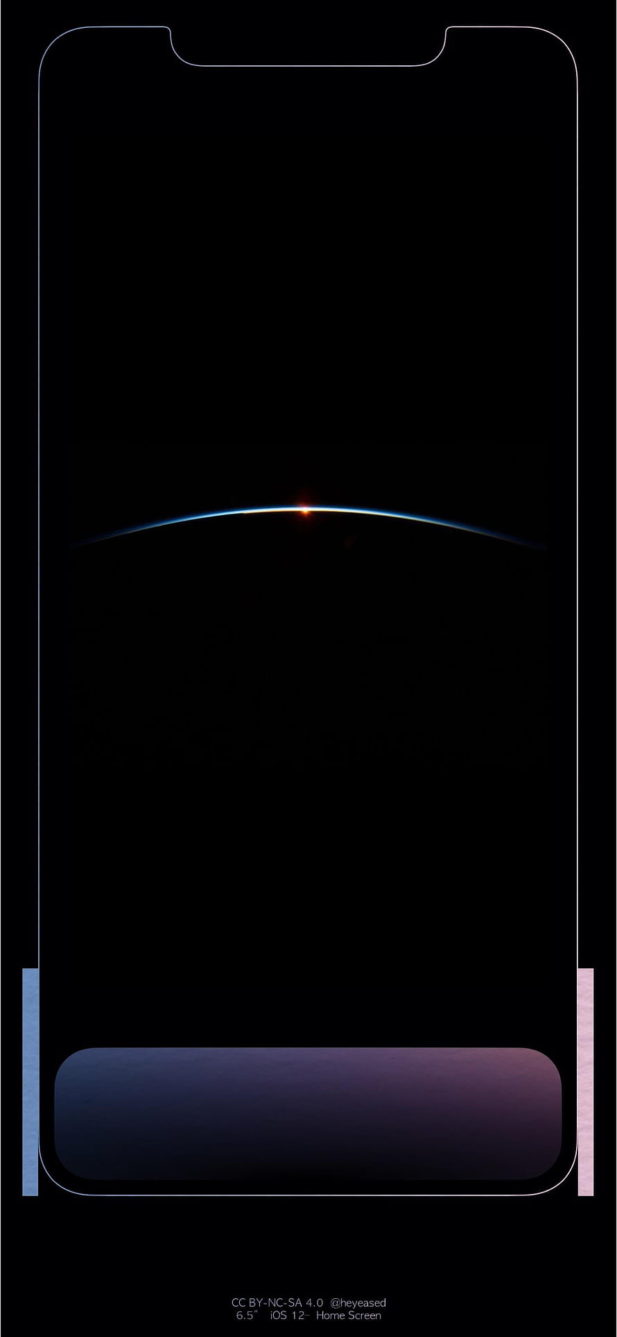 Minimalist Dark Horizon Curve iPhone Wallpaper with Subtle Gradient Glow HD phone wallpaper