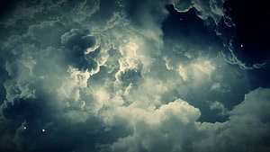 Harry Potter Opening Sequence Clouds and Stars Night Sky HD wallpaper