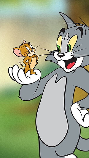 Tom and Jerry Classic Cartoon Characters Friendship Illustration HD phone wallpaper
