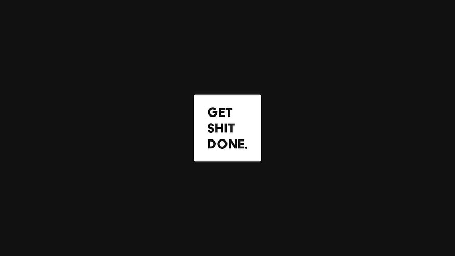 Minimalist Black and White Motivational Quote Graphic with Bold Typography HD wallpaper