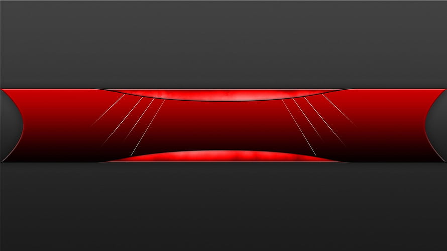 Abstract Red and Black Geometric Background with Glossy Curved Lines HD wallpaper