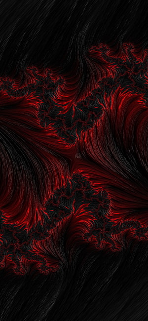Abstract Red and Black Fractal Art Wallpaper HD phone wallpaper