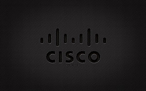 Cisco Systems Logo on Dark Carbon Fiber Texture Background HD wallpaper