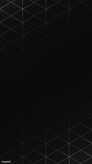 Elegant Black Background With Gold Geometric Diamond Grid Pattern HD phone wallpaper