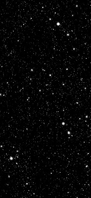 Deep Space Star Field with Distant Galaxies on Black Background HD phone wallpaper