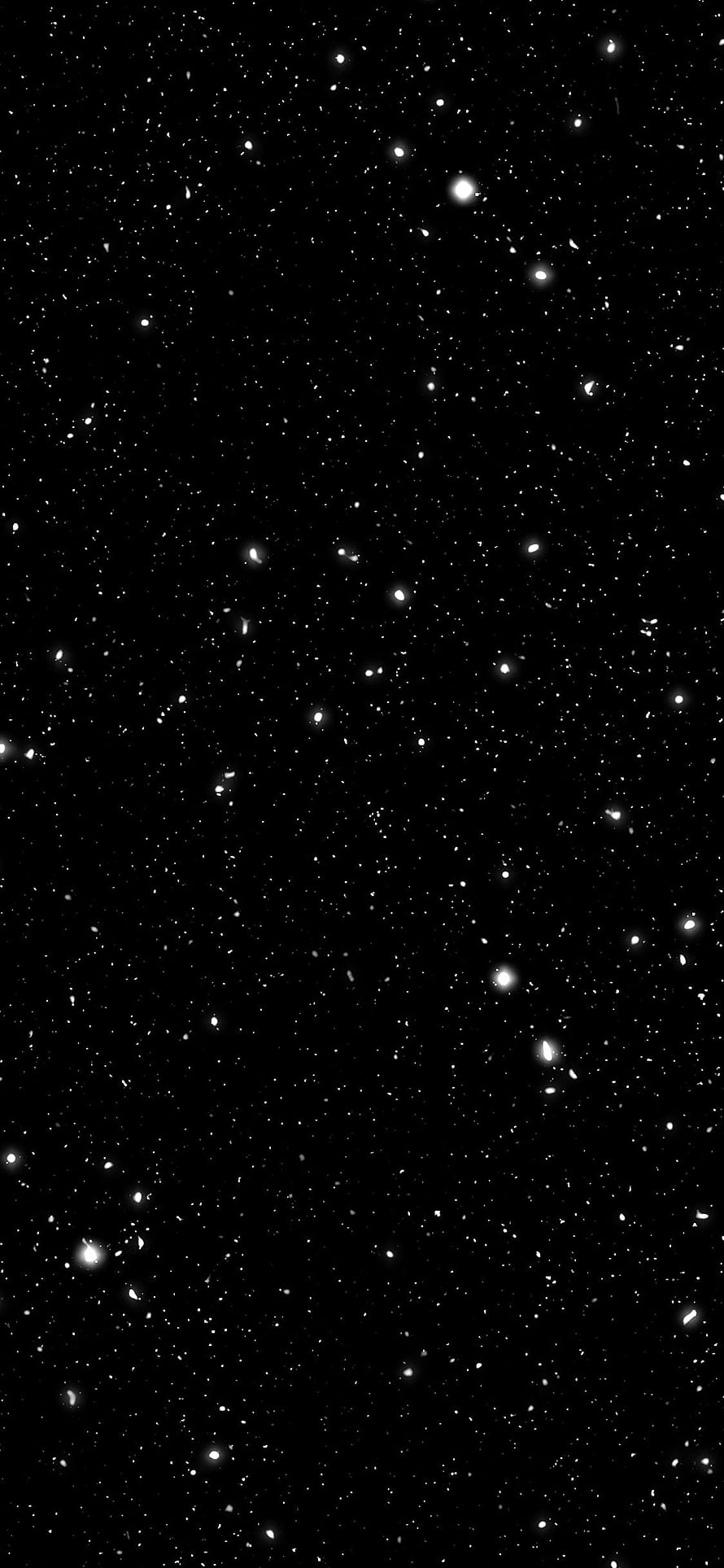 Deep Space Star Field with Distant Galaxies on Black Background HD phone wallpaper