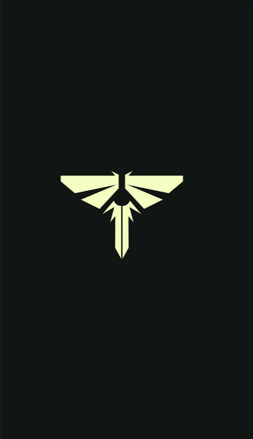 The Last of Us Minimalist Emblem on Dark Background HD phone wallpaper