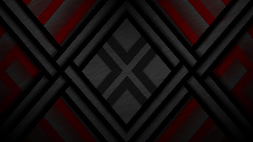 Dark Geometric Abstract Pattern With Red And Black Diagonal Lines HD wallpaper