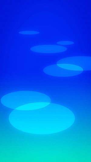 Abstract Blue Gradient with Floating Elliptical Shapes and Cyan Glow HD phone wallpaper