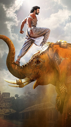 Panipullankaran Movie Poster Featuring Actor on Decorated Elephant HD phone wallpaper