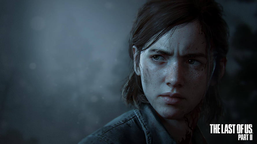 Ellie from The Last of Us Part II in a moody cinematic close-up with a determined expression HD wallpaper