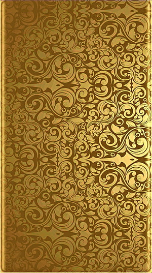 Vintage Gold Baroque Ornamental Pattern Wallpaper HD phone wallpaper