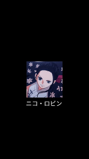 Nico Robin Wano Arc Portrait with Floral Background from One Piece Anime HD phone wallpaper