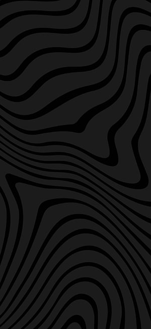 Dark Abstract Wavy Line Pattern with Minimalist Black and Grey Contour Design HD phone wallpaper